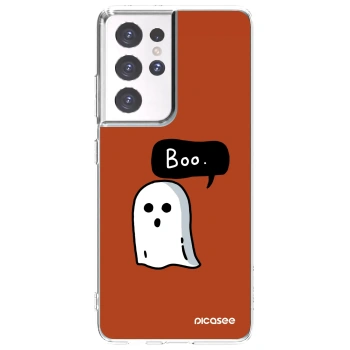 Picasee husă transparentă din silicon pentru Samsung Galaxy S21 Ultra 5G G998B - Boo