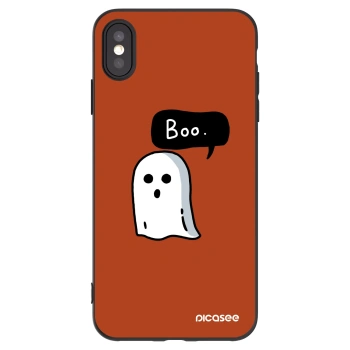 Picasee husă neagră din silicon pentru Apple iPhone XS Max - Boo