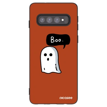 Picasee husă neagră din silicon pentru Samsung Galaxy S10 G973 - Boo