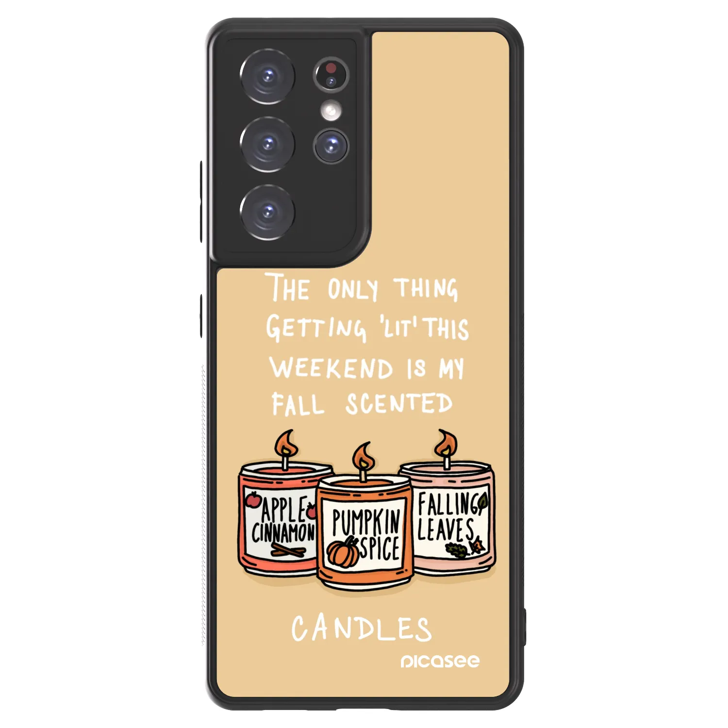 Picasee ULTIMATE CASE pentru Samsung Galaxy S21 Ultra 5G G998B - Candles