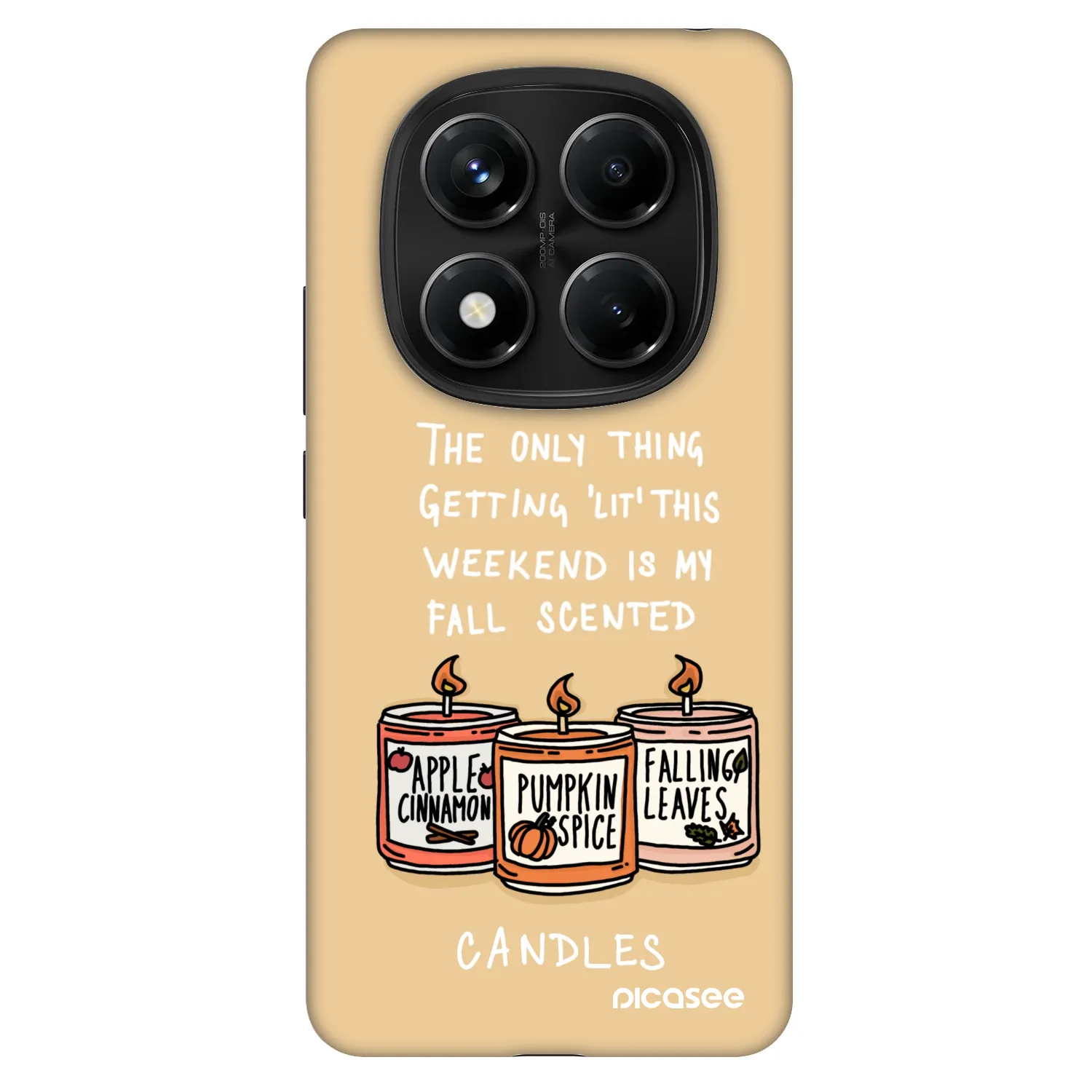 Picasee Fashion Case pentru Xiaomi Redmi Note 14 Pro 5G - Candles