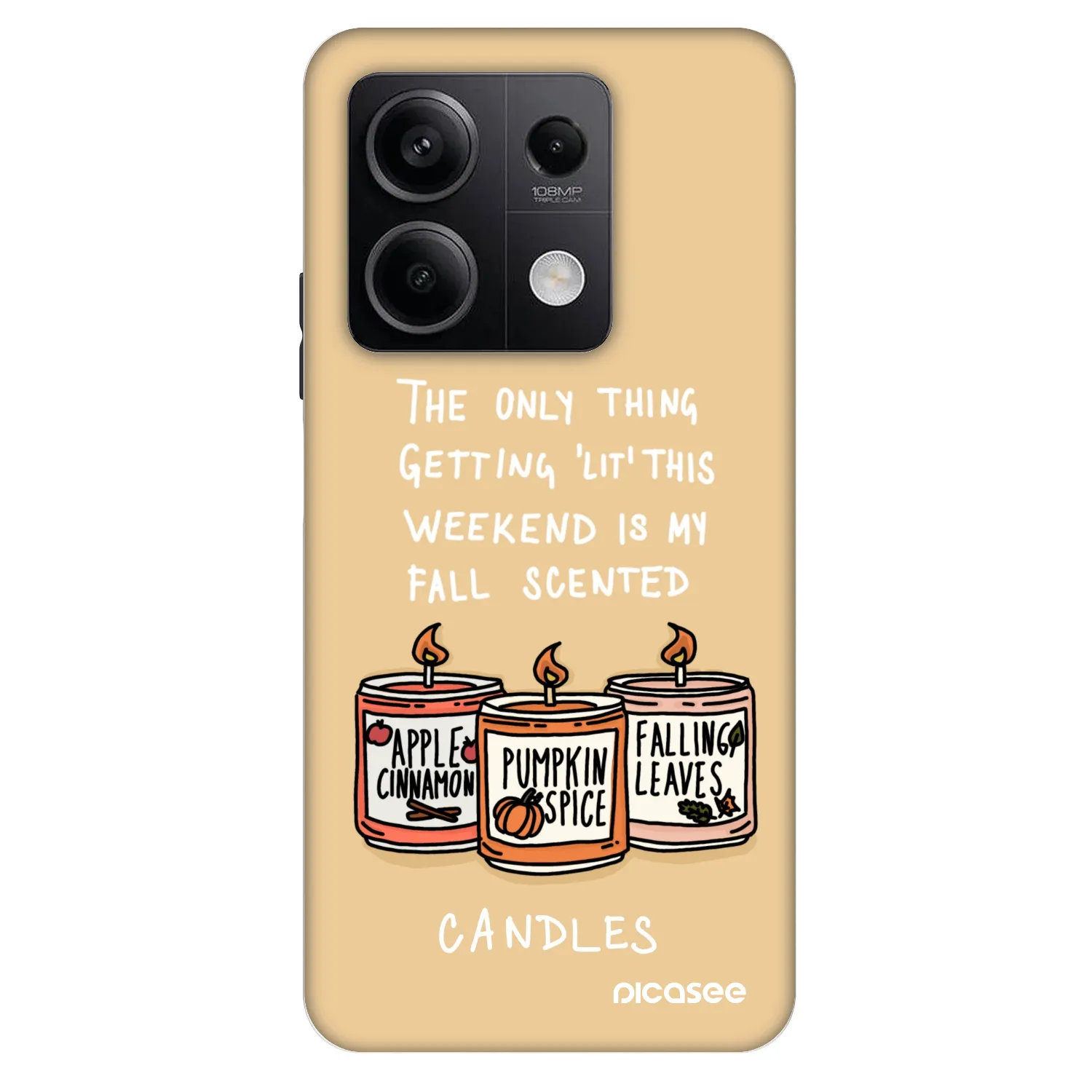 Picasee Fashion Case pentru Xiaomi Redmi Note 13 5G - Candles
