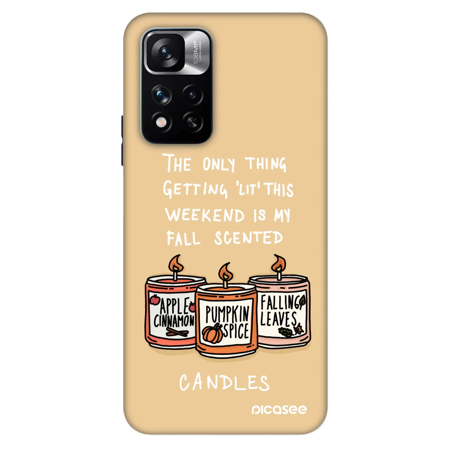 Picasee Fashion Case pentru Xiaomi Redmi Note 11 Pro 5G - Candles
