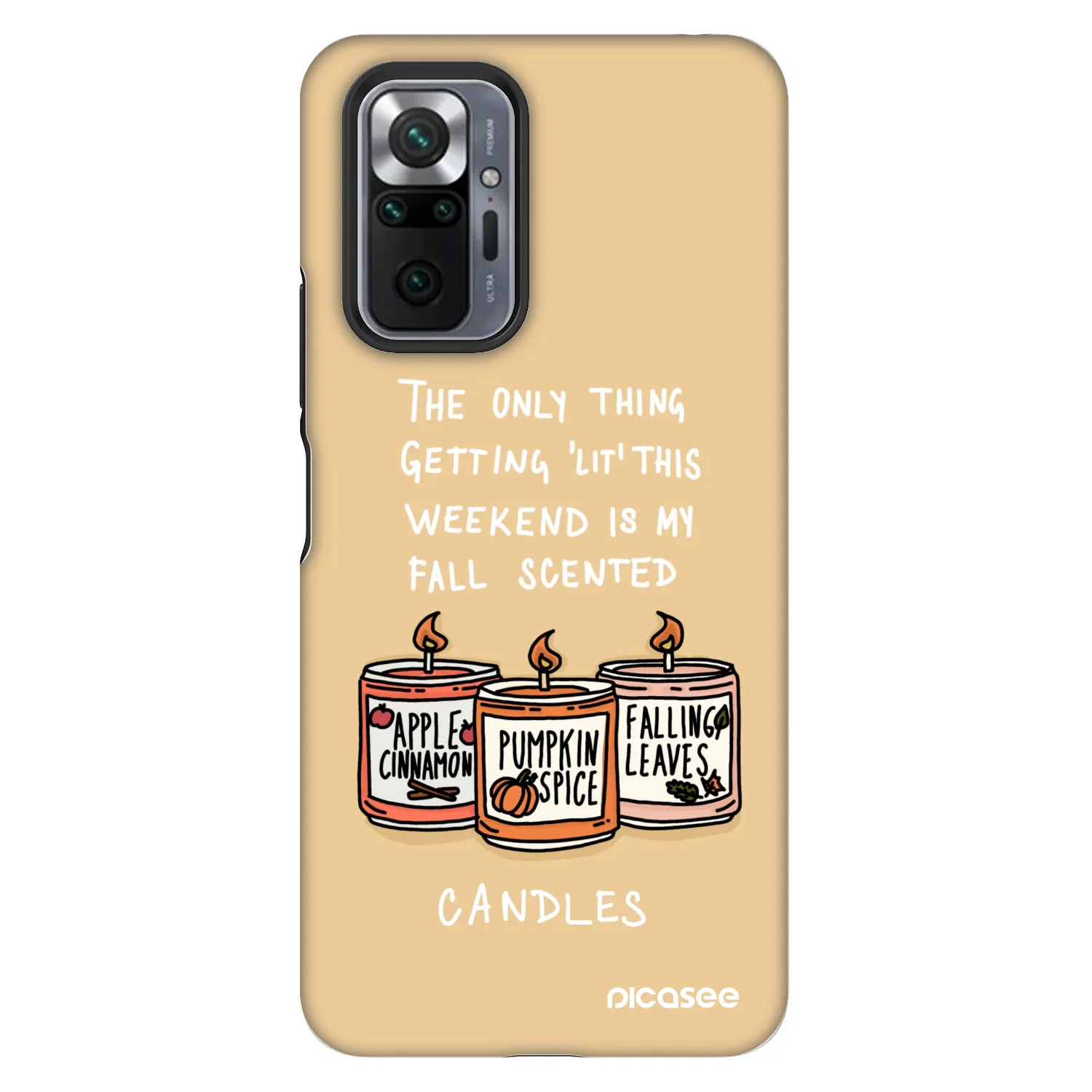 Picasee Fashion Case pentru Xiaomi Redmi Note 10 Pro - Candles