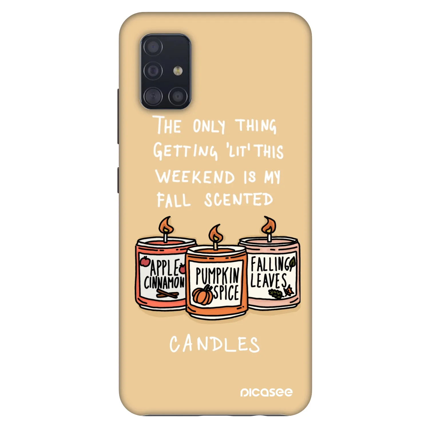 Picasee Fashion Case pentru Samsung Galaxy A51 A515F - Candles
