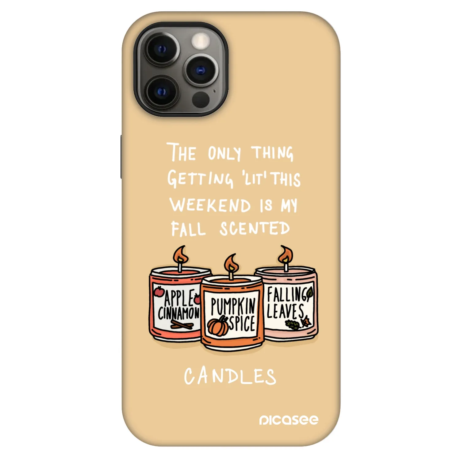 Picasee Fashion Case MagSafe pentru Apple iPhone 12 - Candles