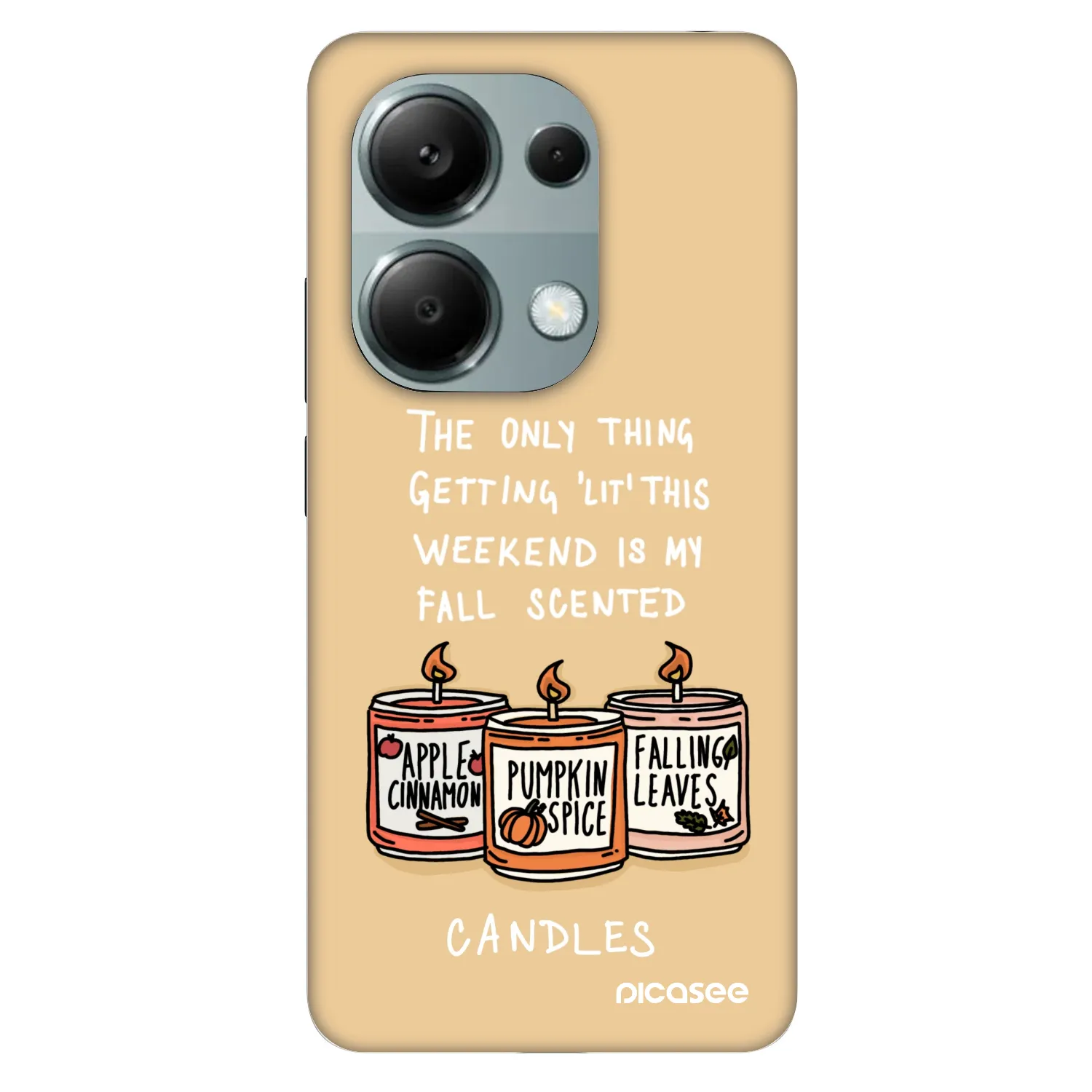 Picasee Fashion Case pentru Xiaomi Redmi Note 13 Pro 4G - Candles