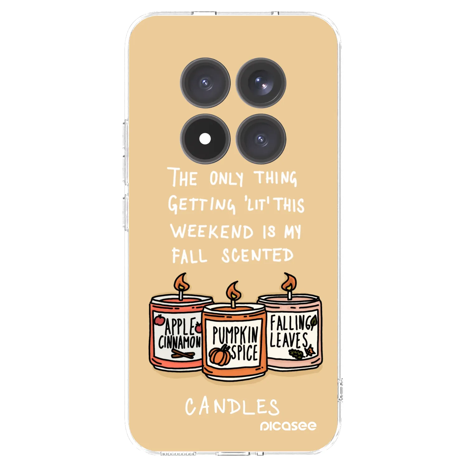 Picasee husă transparentă din silicon pentru Xiaomi Redmi Note 15 Pro+ - Candles