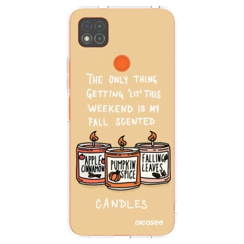 Picasee husă transparentă din silicon pentru Xiaomi Redmi 9C - Candles