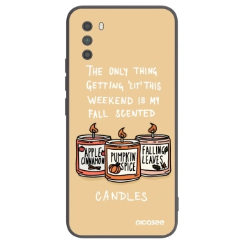 Picasee husă neagră din silicon pentru Xiaomi Poco M3 - Candles