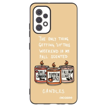 Picasee husă neagră din silicon pentru Samsung Galaxy A32 5G A326B - Candles