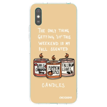 Picasee husă transparentă din silicon pentru Xiaomi Redmi 9AT - Candles