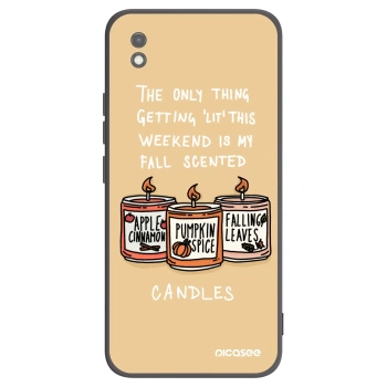Picasee husă neagră din silicon pentru Xiaomi Redmi 9AT - Candles