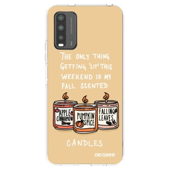 Picasee husă transparentă din silicon pentru Xiaomi Redmi 9T - Candles