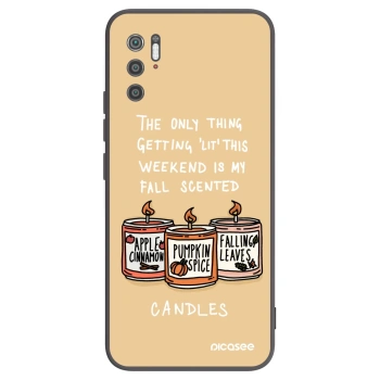 Picasee husă neagră din silicon pentru Xiaomi Poco M3 Pro 5G - Candles