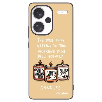 Picasee husă neagră din silicon pentru Xiaomi Redmi Note 13 Pro+ 5G - Candles