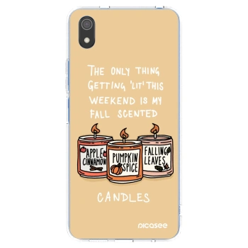 Picasee husă transparentă din silicon pentru Xiaomi Redmi 7A - Candles