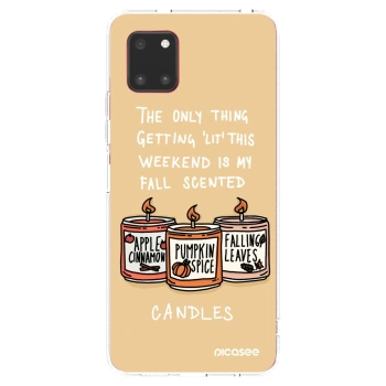 Picasee husă transparentă din silicon pentru Samsung Galaxy Note 10 Lite N770F - Candles