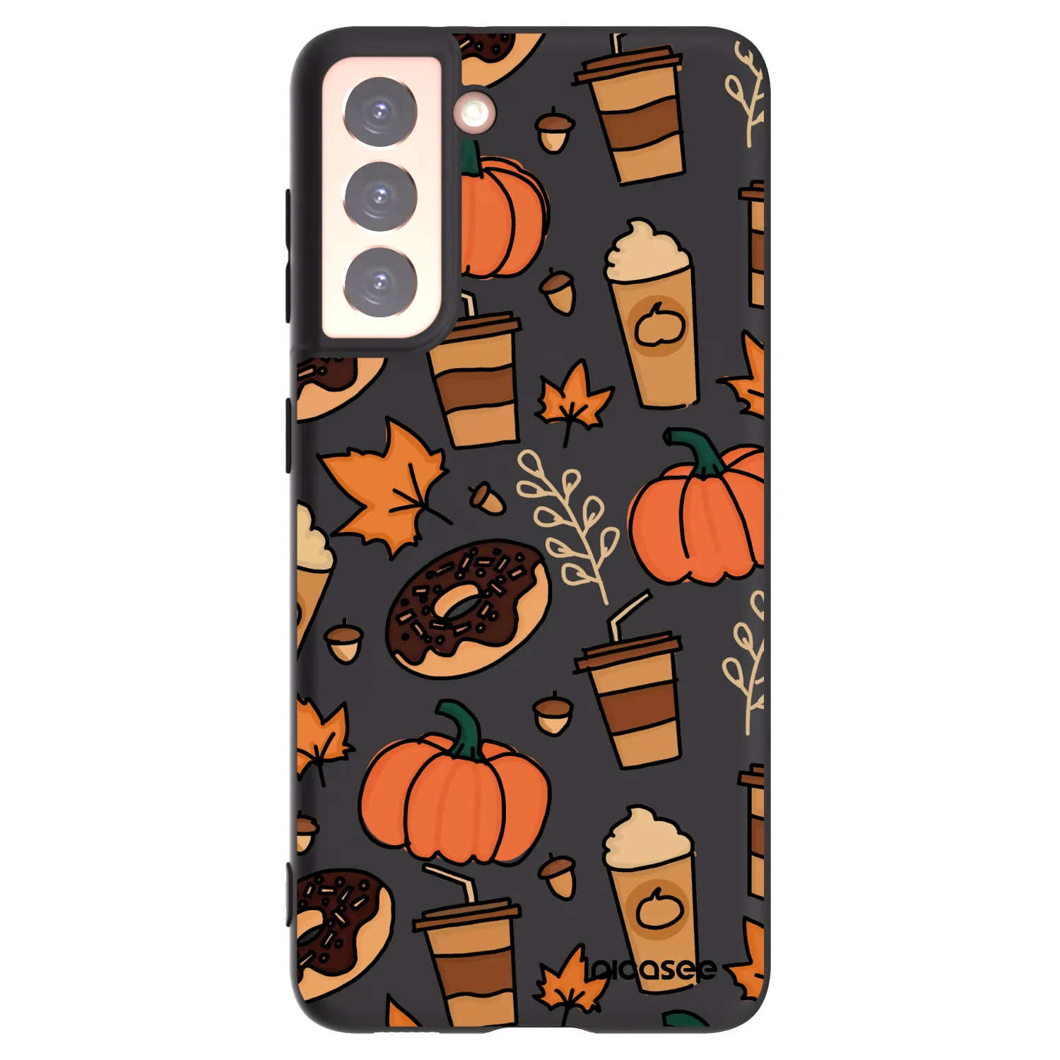 Picasee husă neagră din silicon pentru Samsung Galaxy S21 5G G991B - Fallovers