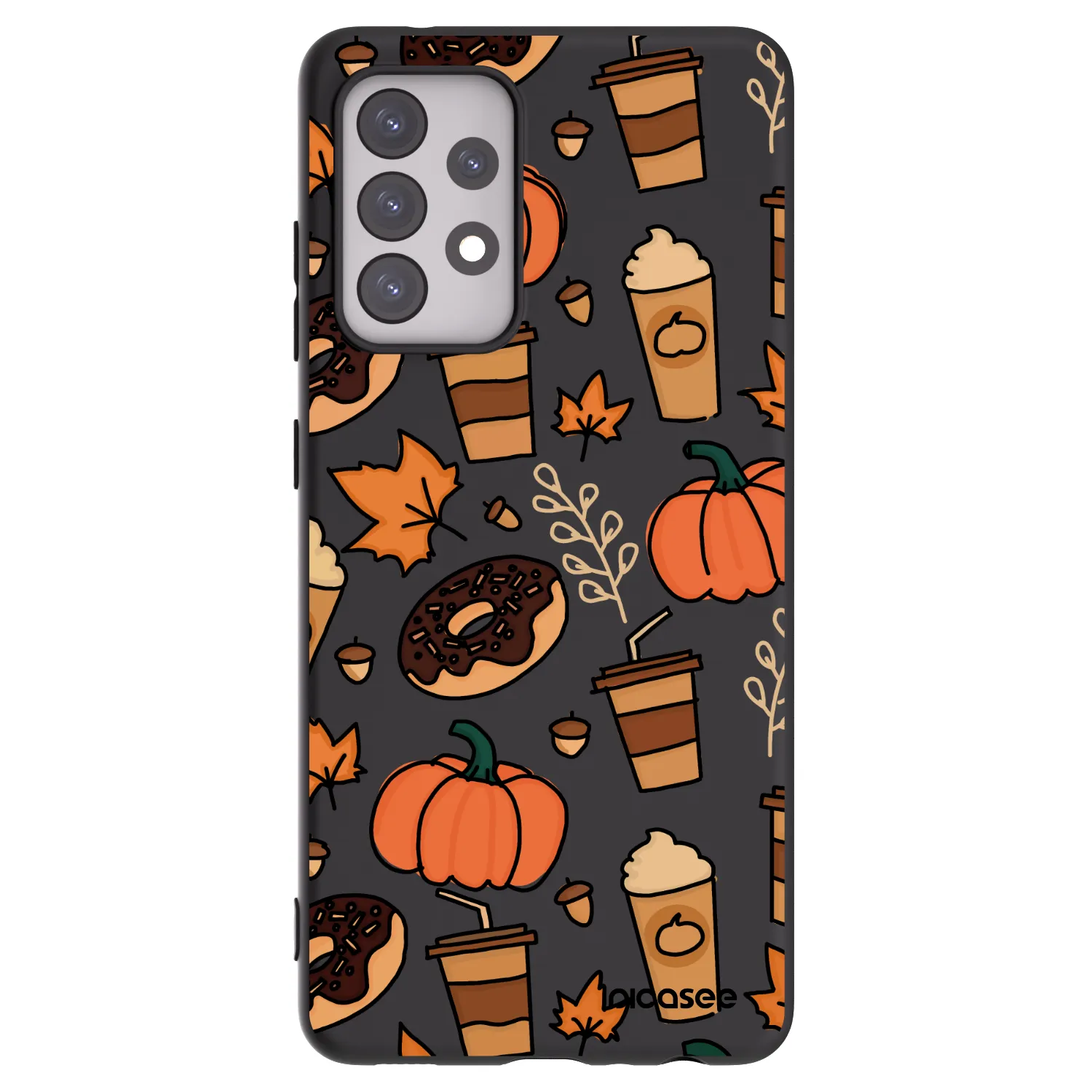Picasee husă neagră din silicon pentru Samsung Galaxy A52 5G A525F - Fallovers