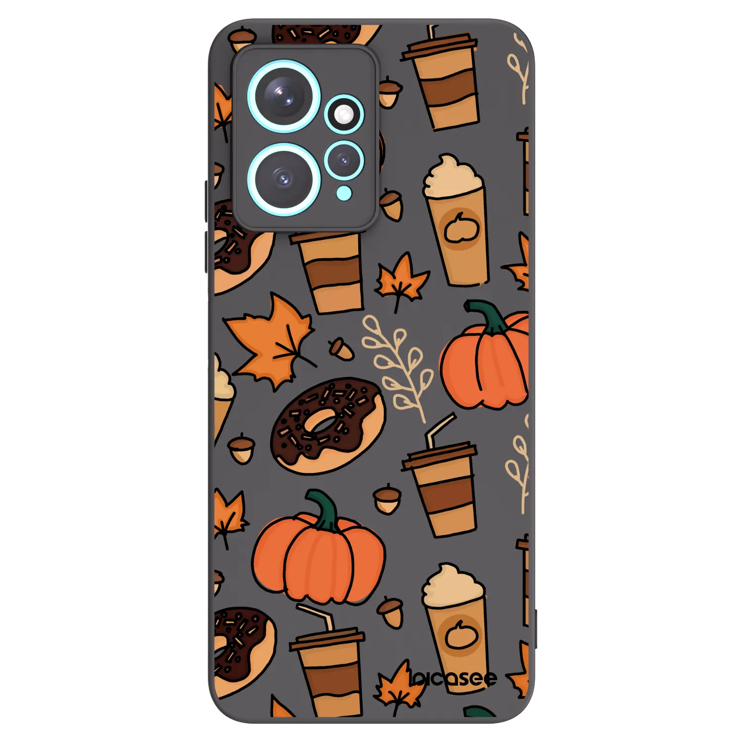 Picasee husă neagră din silicon pentru Xiaomi Redmi Note 12 4G - Fallovers