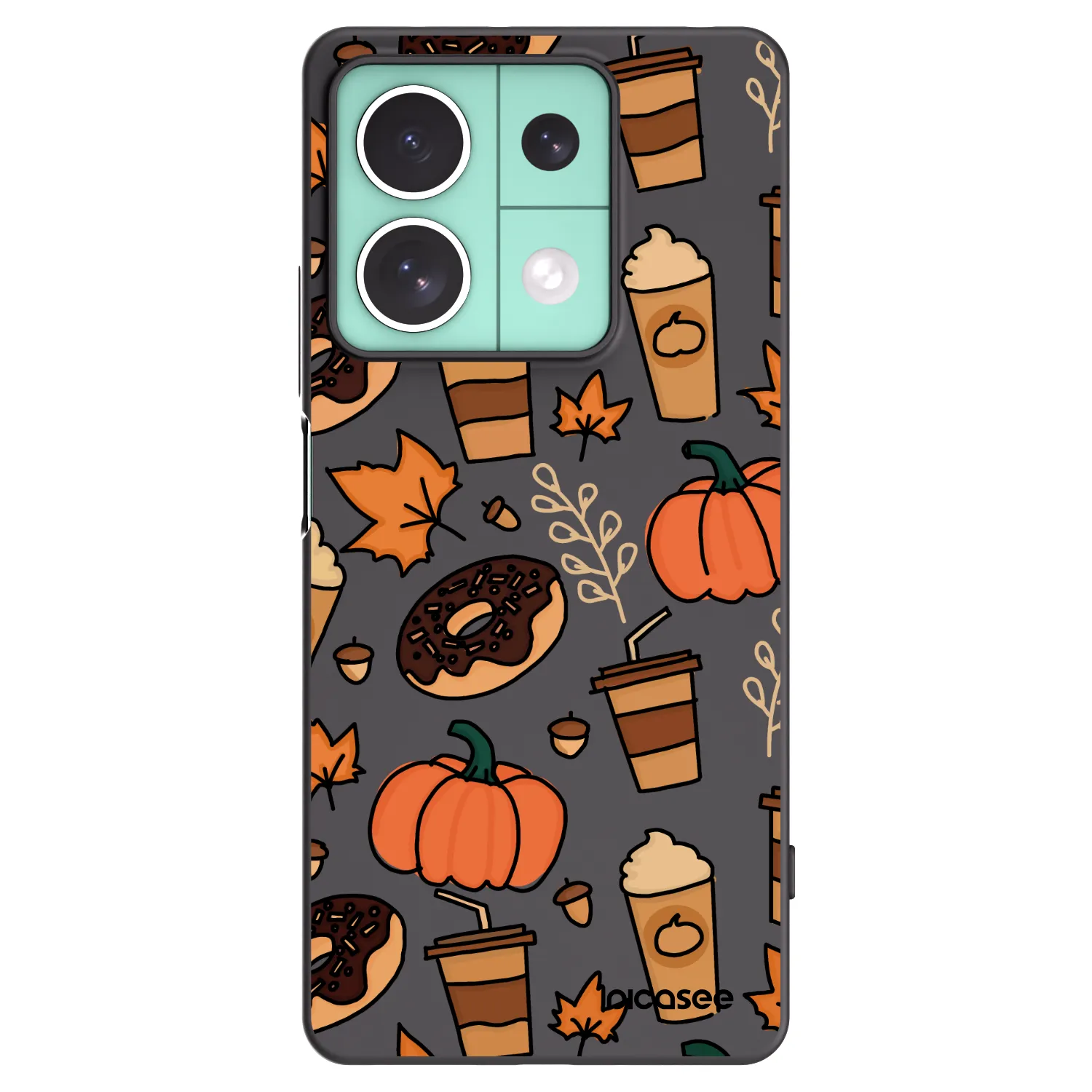 Picasee husă neagră din silicon pentru Xiaomi Redmi Note 13 5G - Fallovers