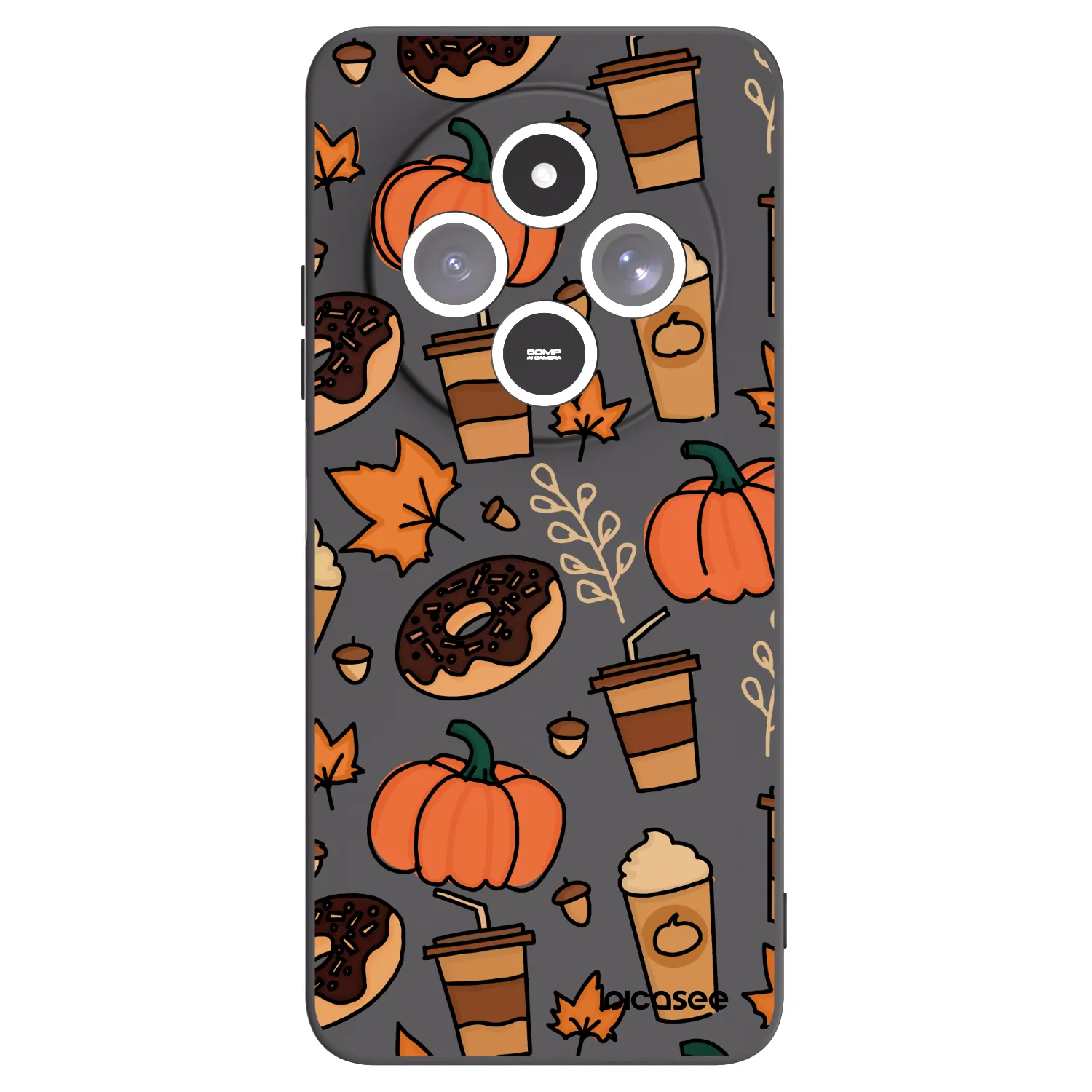 Picasee husă neagră din silicon pentru Xiaomi Redmi 14C - Fallovers