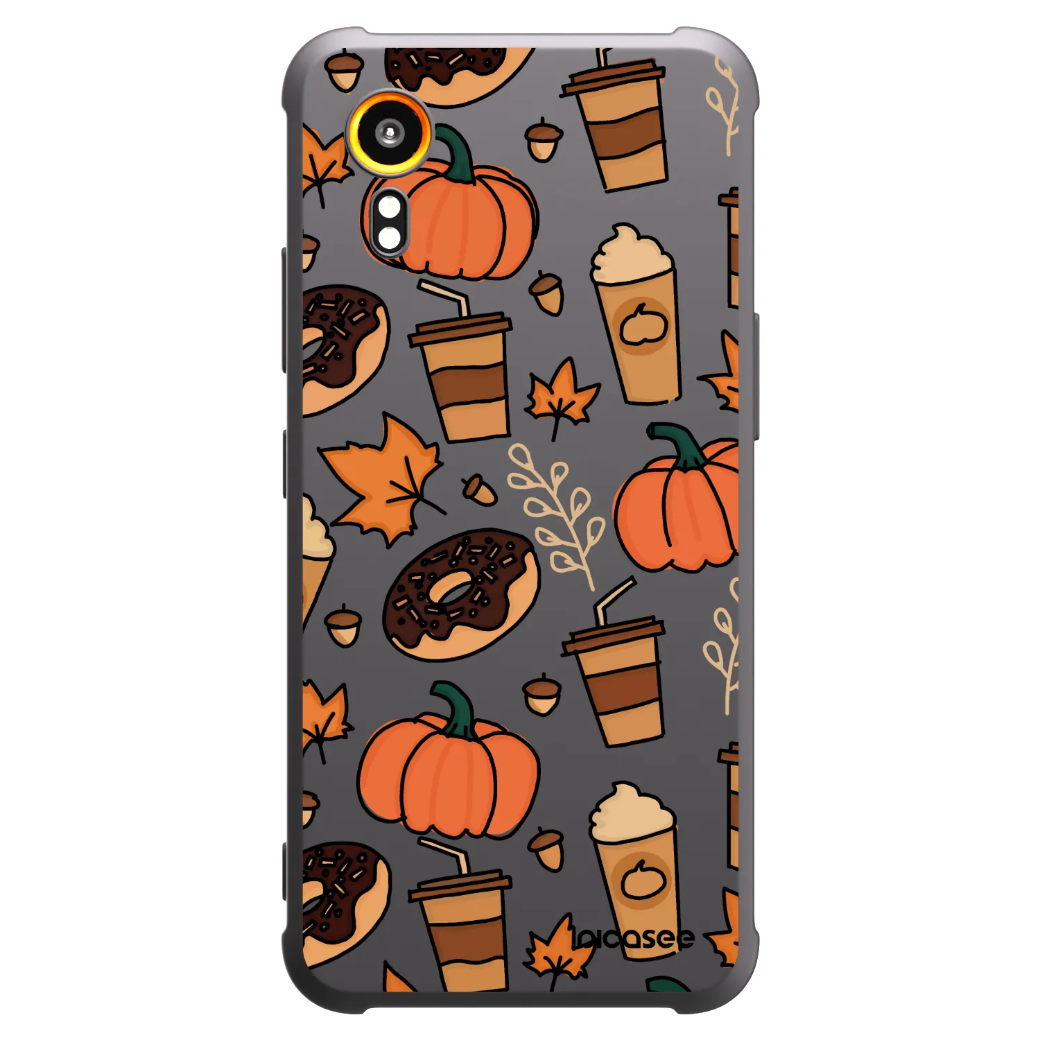 Picasee husă neagră din silicon pentru Samsung Galaxy XCover 7 - Fallovers