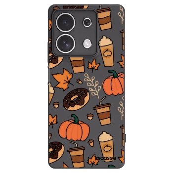 Picasee husă neagră din silicon pentru Xiaomi Redmi Note 13 4G - Fallovers