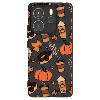 Picasee husă neagră din silicon pentru Xiaomi Redmi Note 14 4G - Fallovers