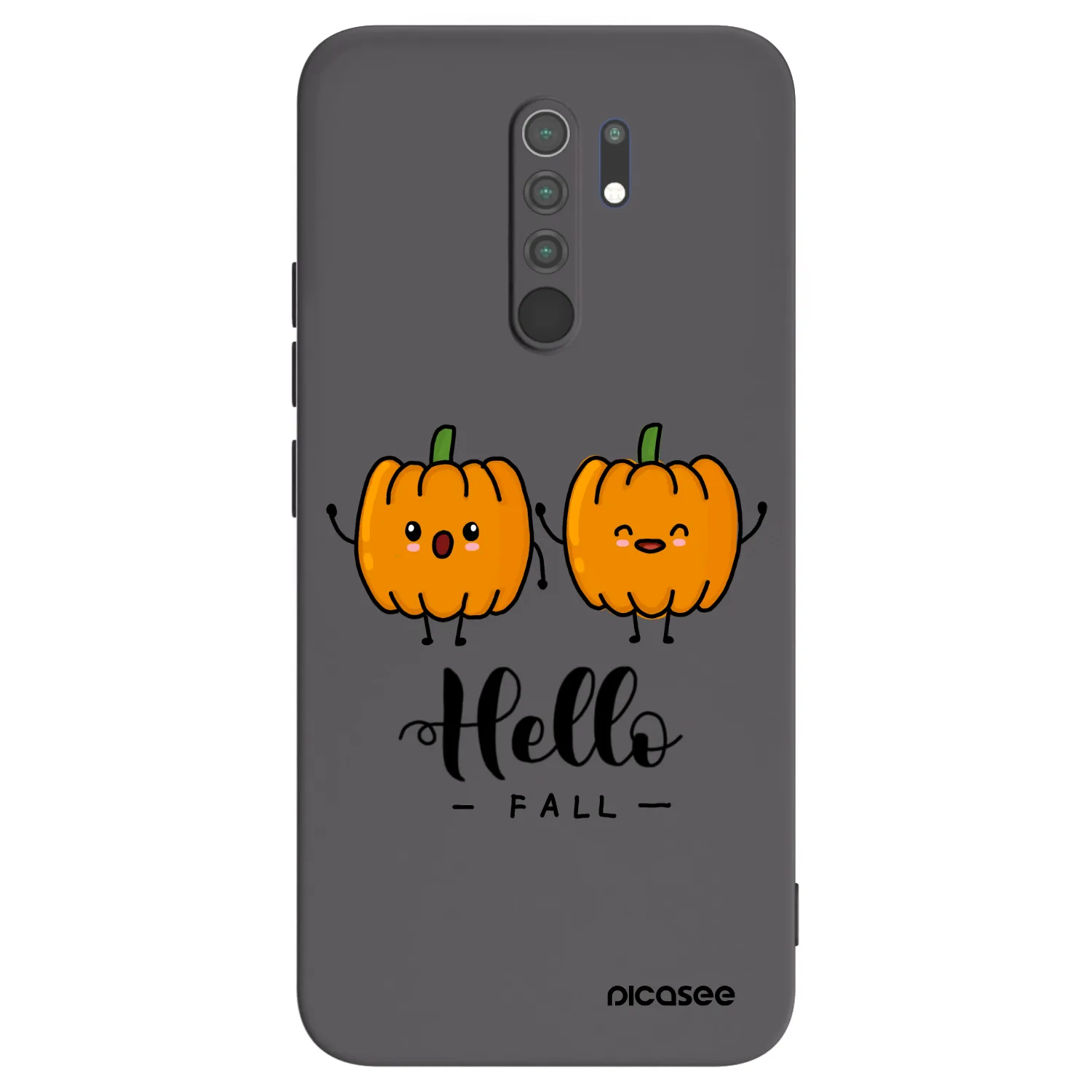 Picasee husă neagră din silicon pentru Xiaomi Redmi 9 - Hallo Fall