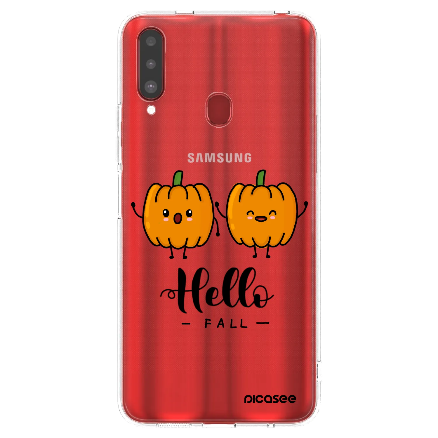 Picasee husă transparentă din silicon pentru Samsung Galaxy A20s - Hallo Fall