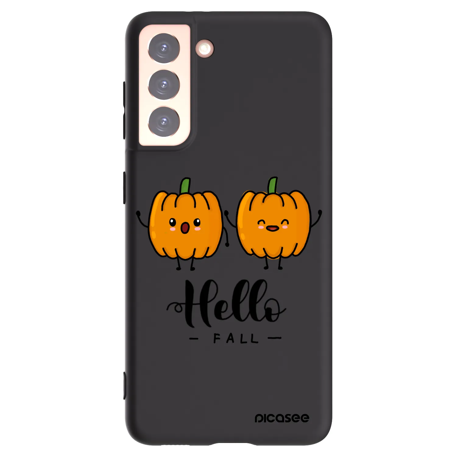 Picasee husă neagră din silicon pentru Samsung Galaxy S21 5G G991B - Hallo Fall