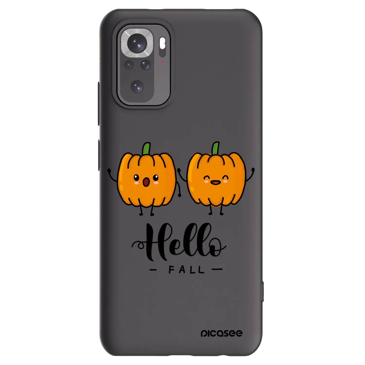Picasee husă neagră din silicon pentru Xiaomi Redmi Note 10 - Hallo Fall