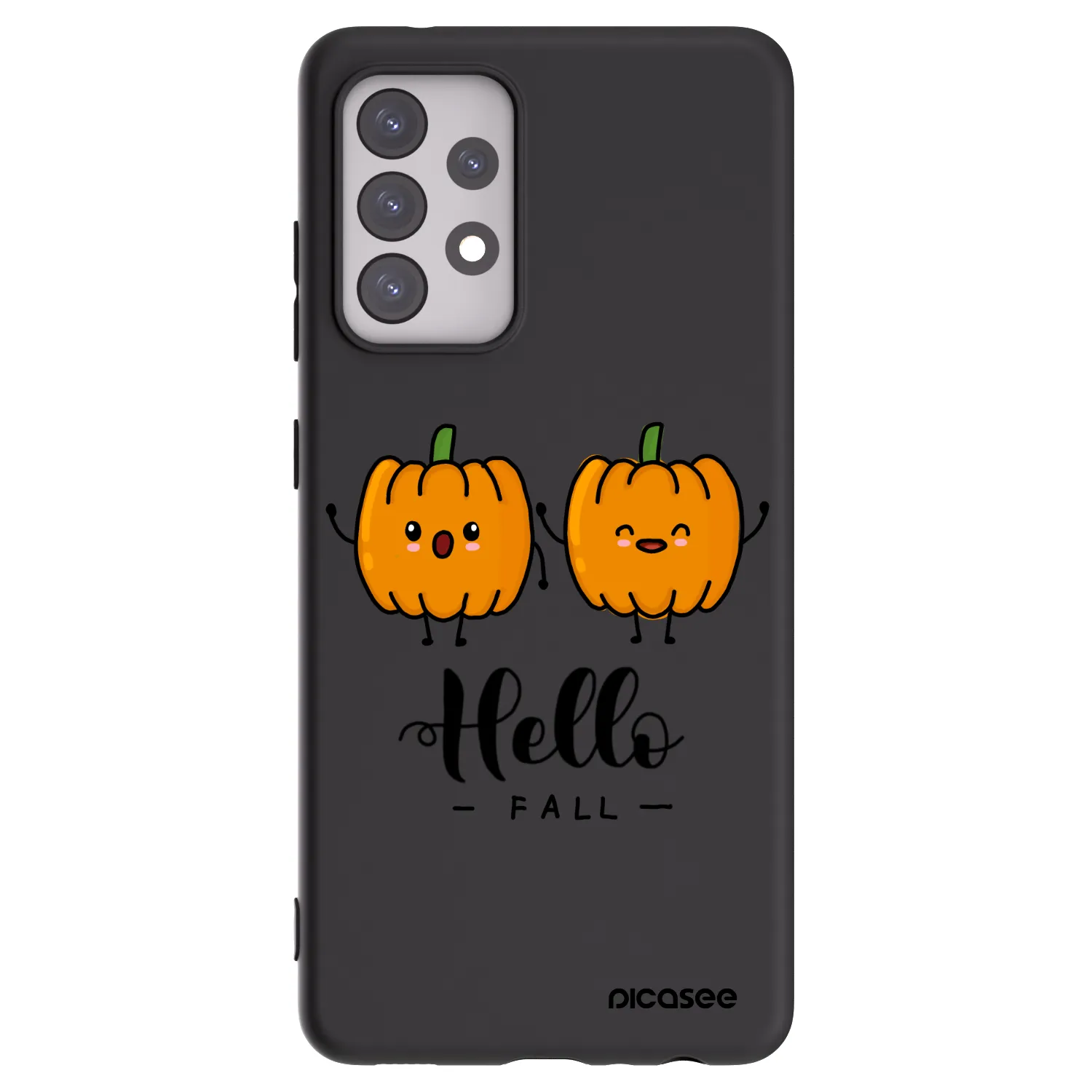 Picasee husă neagră din silicon pentru Samsung Galaxy A52 5G A525F - Hallo Fall