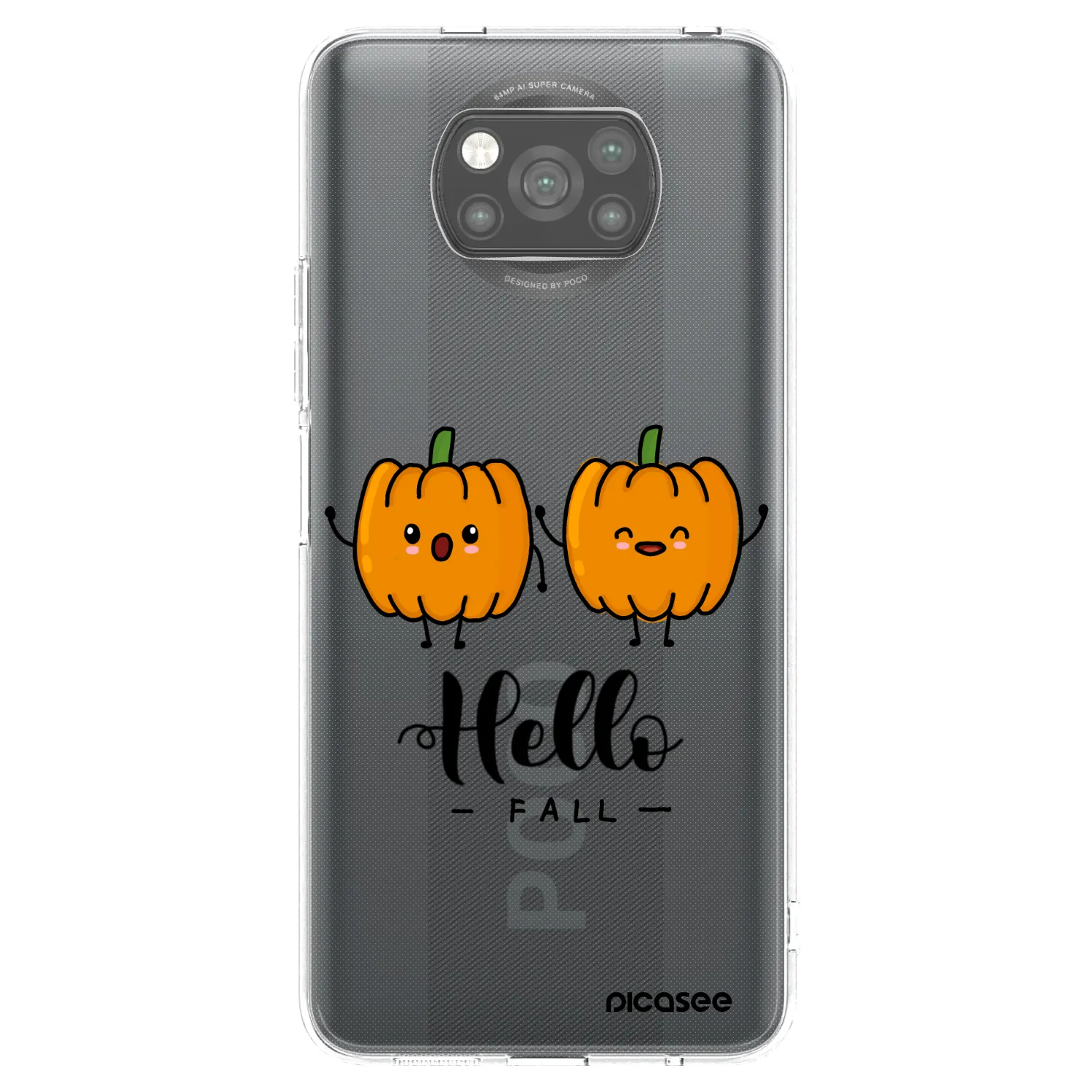 Picasee husă neagră din silicon pentru Xiaomi Poco X3 Pro - Hallo Fall