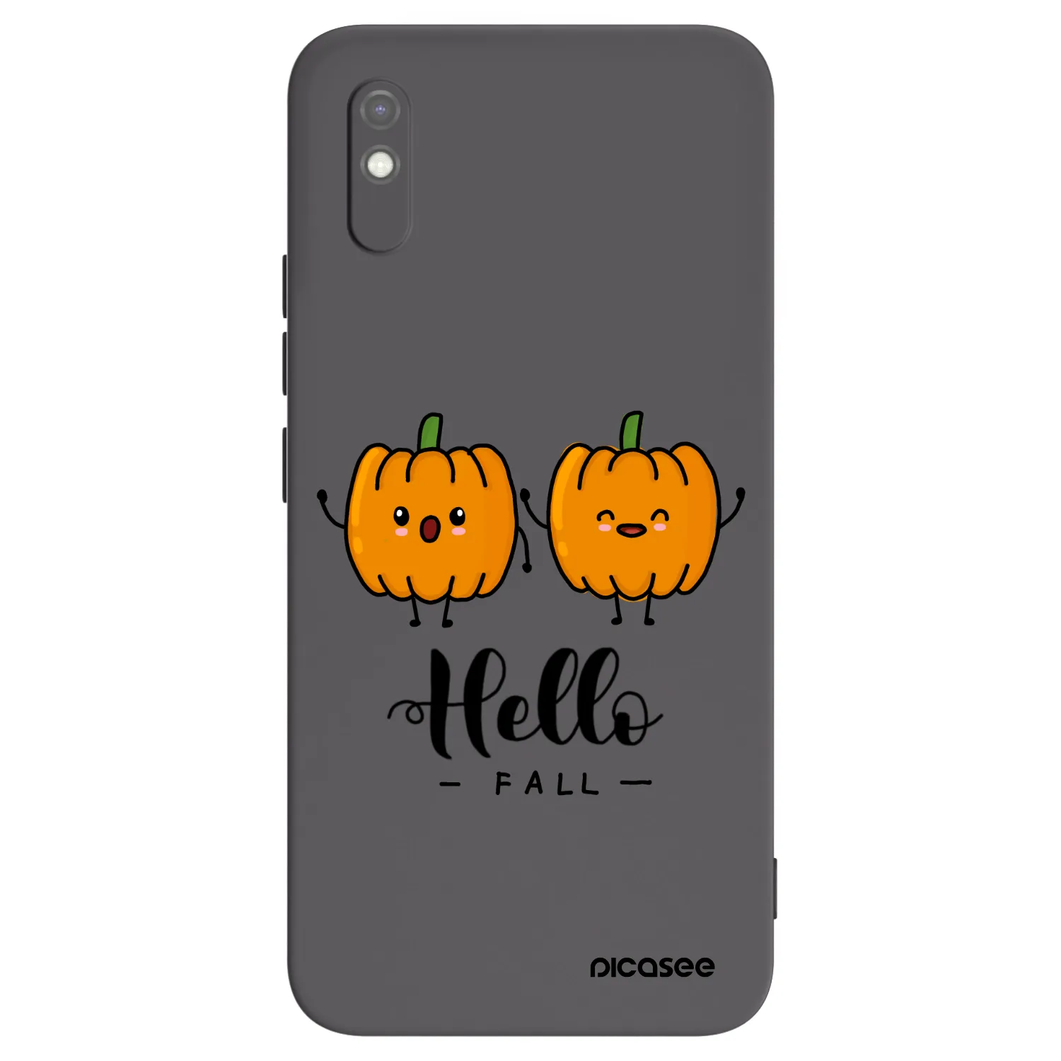 Picasee husă neagră din silicon pentru Xiaomi Redmi 9AT - Hallo Fall