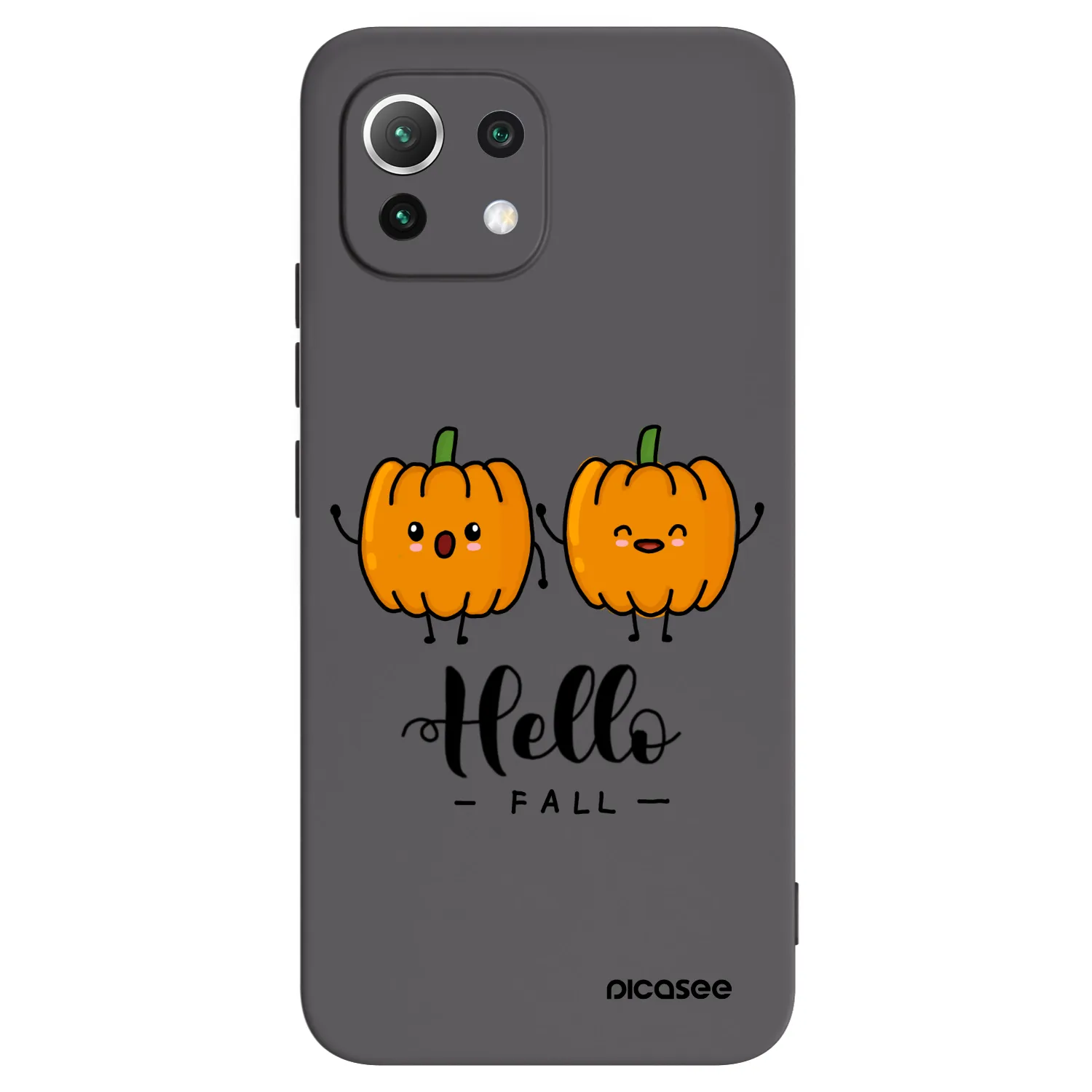 Picasee husă neagră din silicon pentru Xiaomi 11 Lite 5G NE - Hallo Fall