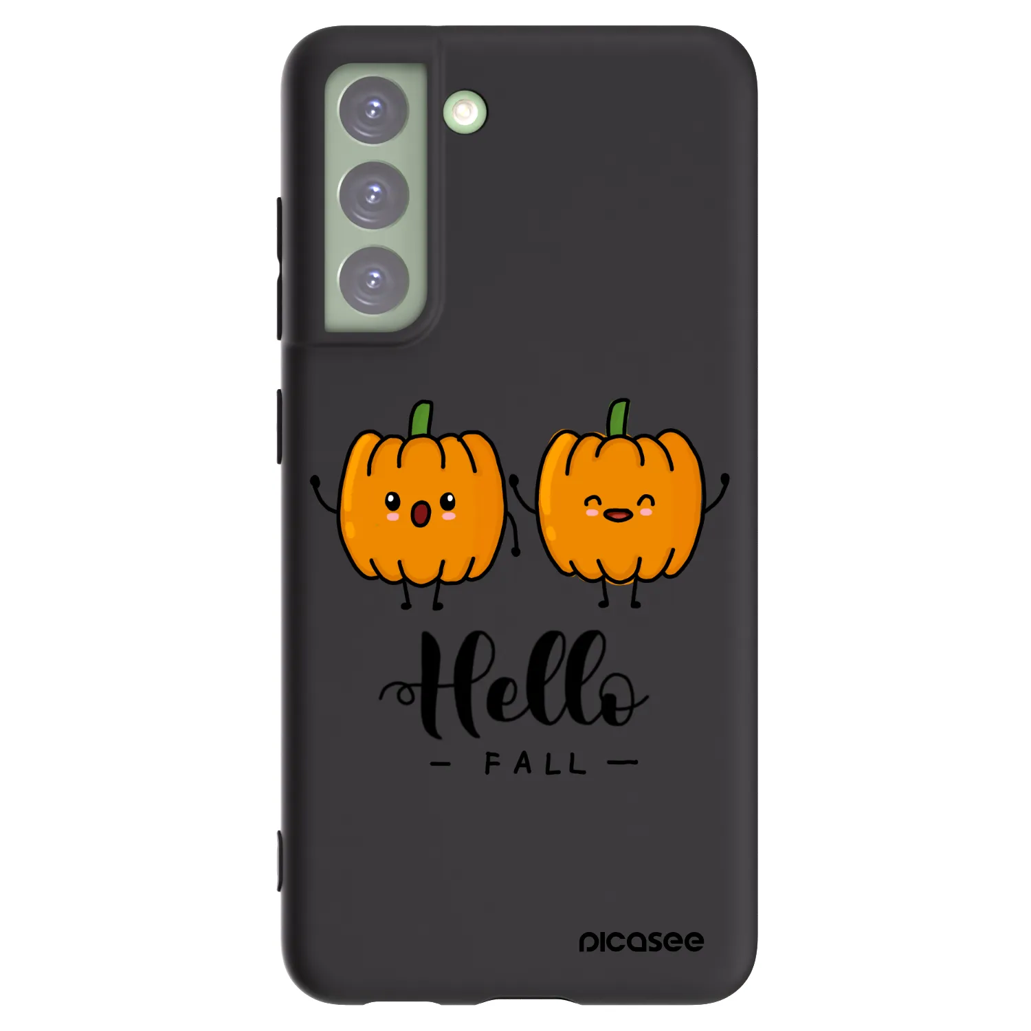 Picasee husă neagră din silicon pentru Samsung Galaxy S21 FE 5G - Hallo Fall