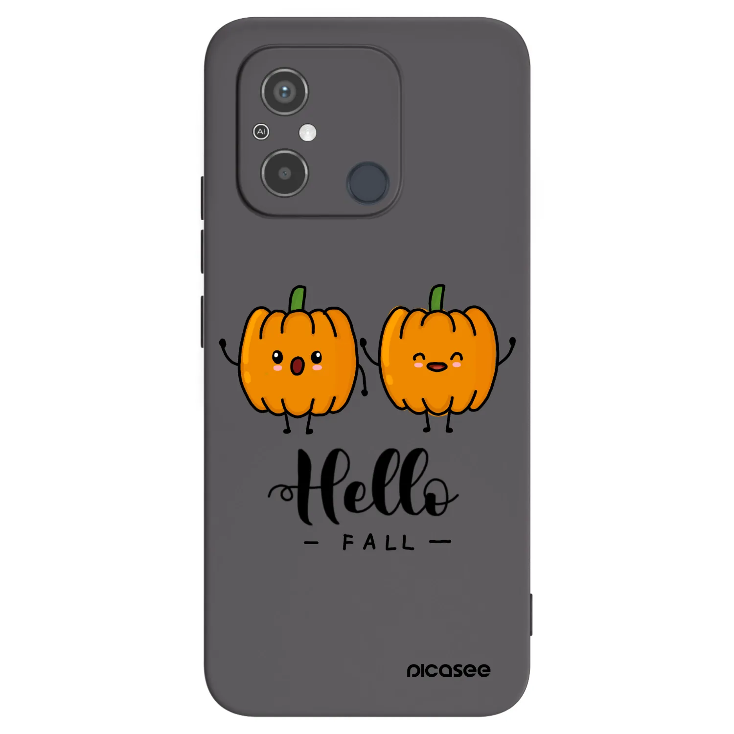 Picasee husă neagră din silicon pentru Xiaomi Redmi 12C - Hallo Fall