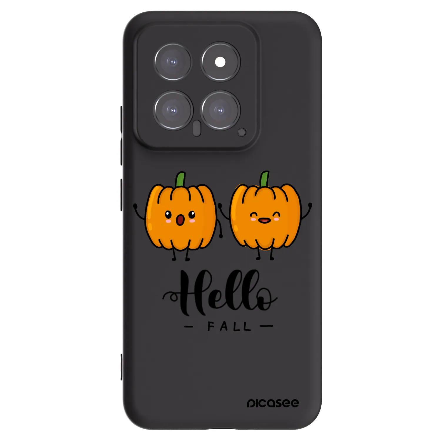 Picasee husă neagră din silicon pentru Xiaomi 14 - Hallo Fall