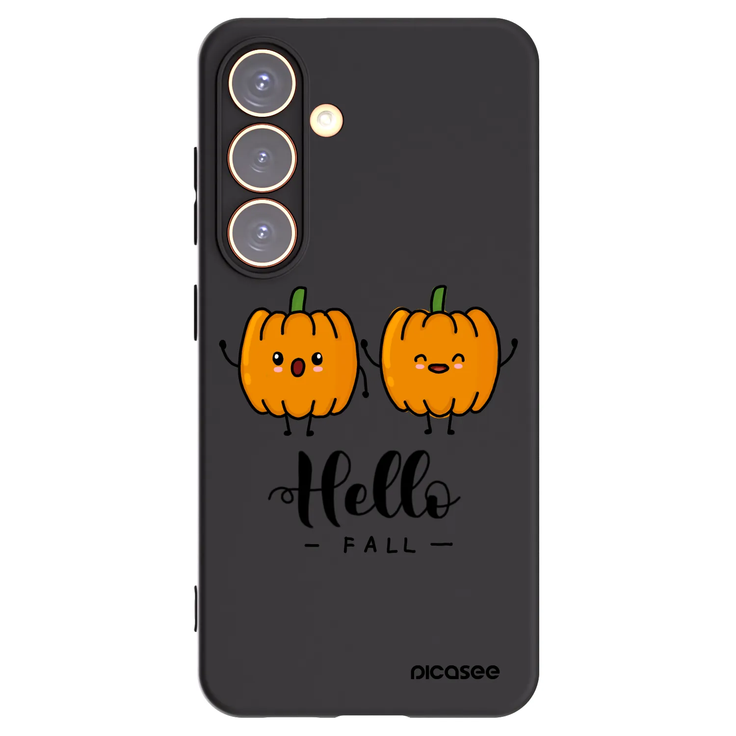 Picasee husă neagră din silicon pentru Samsung Galaxy S24 S921B 5G - Hallo Fall