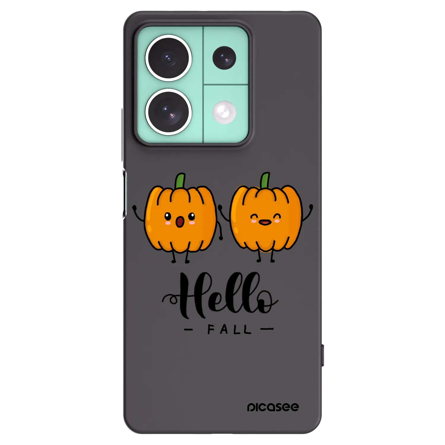 Picasee husă neagră din silicon pentru Xiaomi Redmi Note 13 5G - Hallo Fall