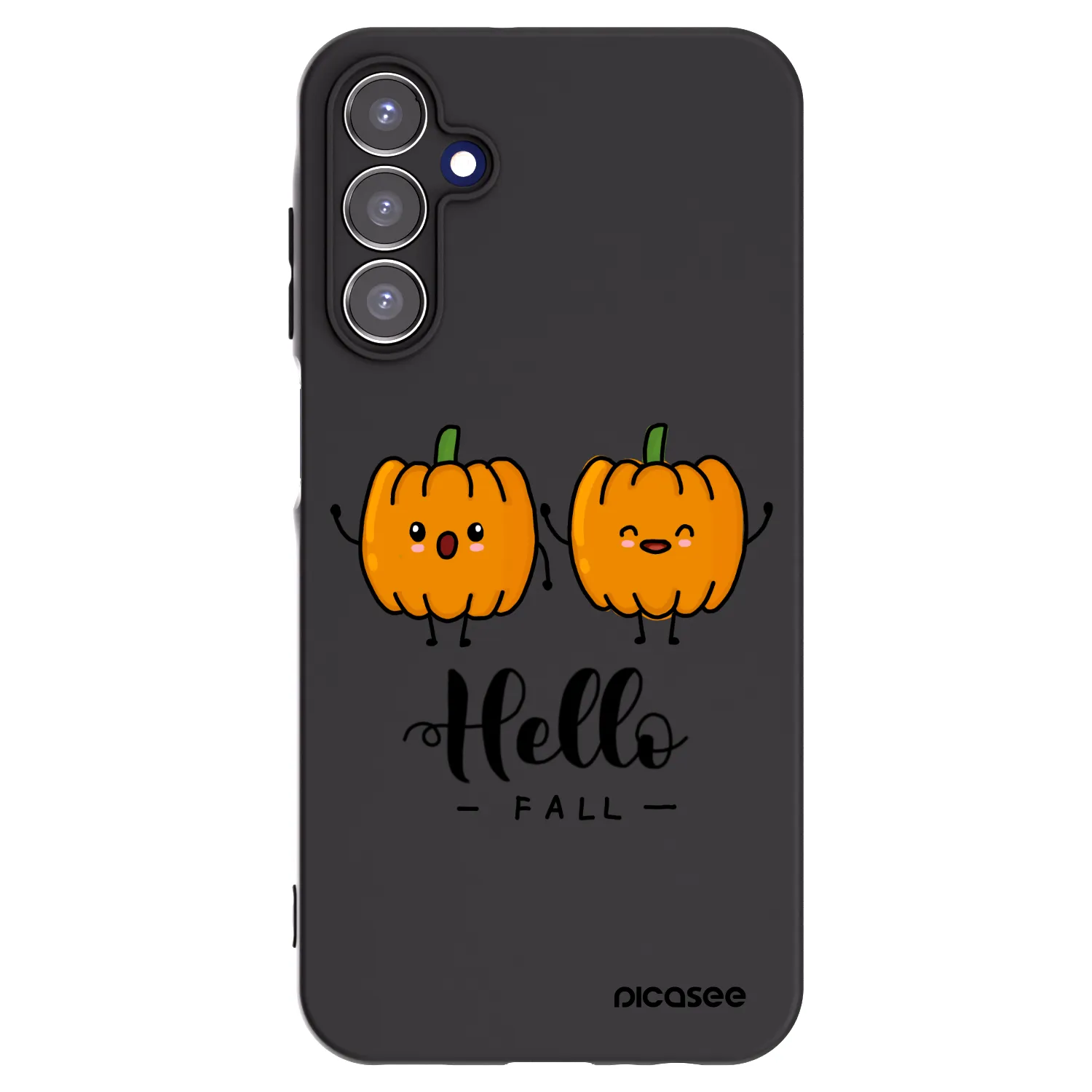 Picasee husă neagră din silicon pentru Samsung Galaxy A15 A155F 4G - Hallo Fall
