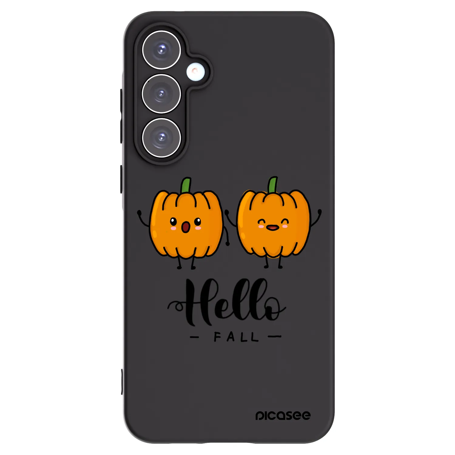 Picasee husă neagră din silicon pentru Samsung Galaxy A55 5G A556B - Hallo Fall