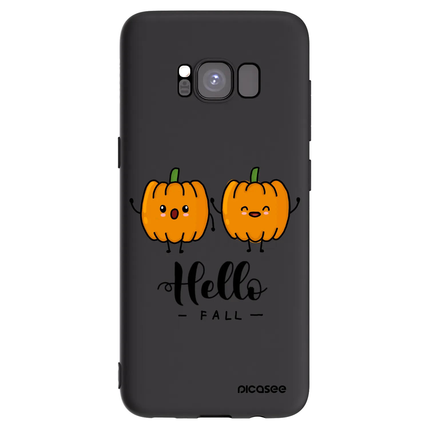 Picasee husă neagră din silicon pentru Samsung Galaxy S8 G950F - Hallo Fall