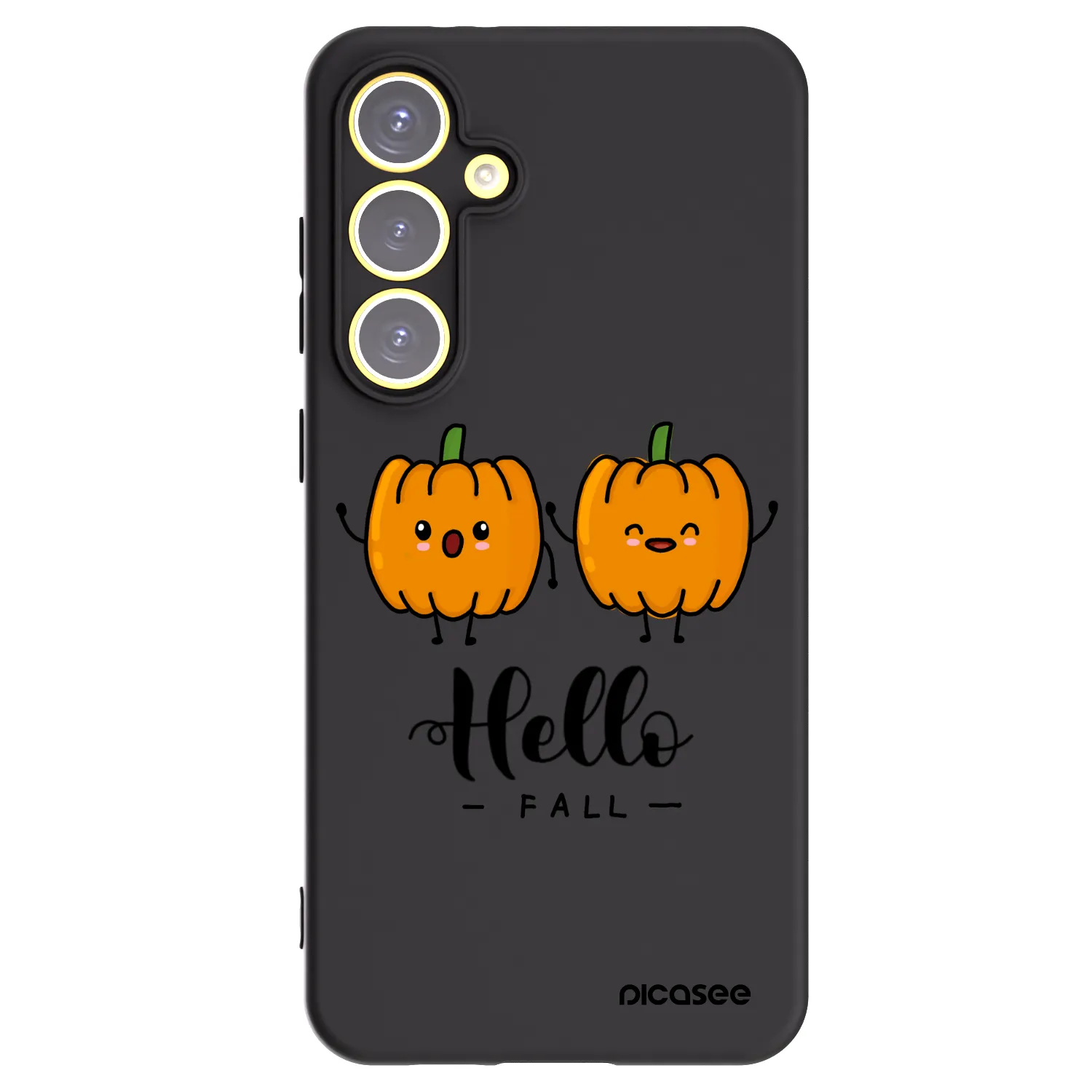Picasee husă neagră din silicon pentru Samsung Galaxy S24 FE S721B - Hallo Fall