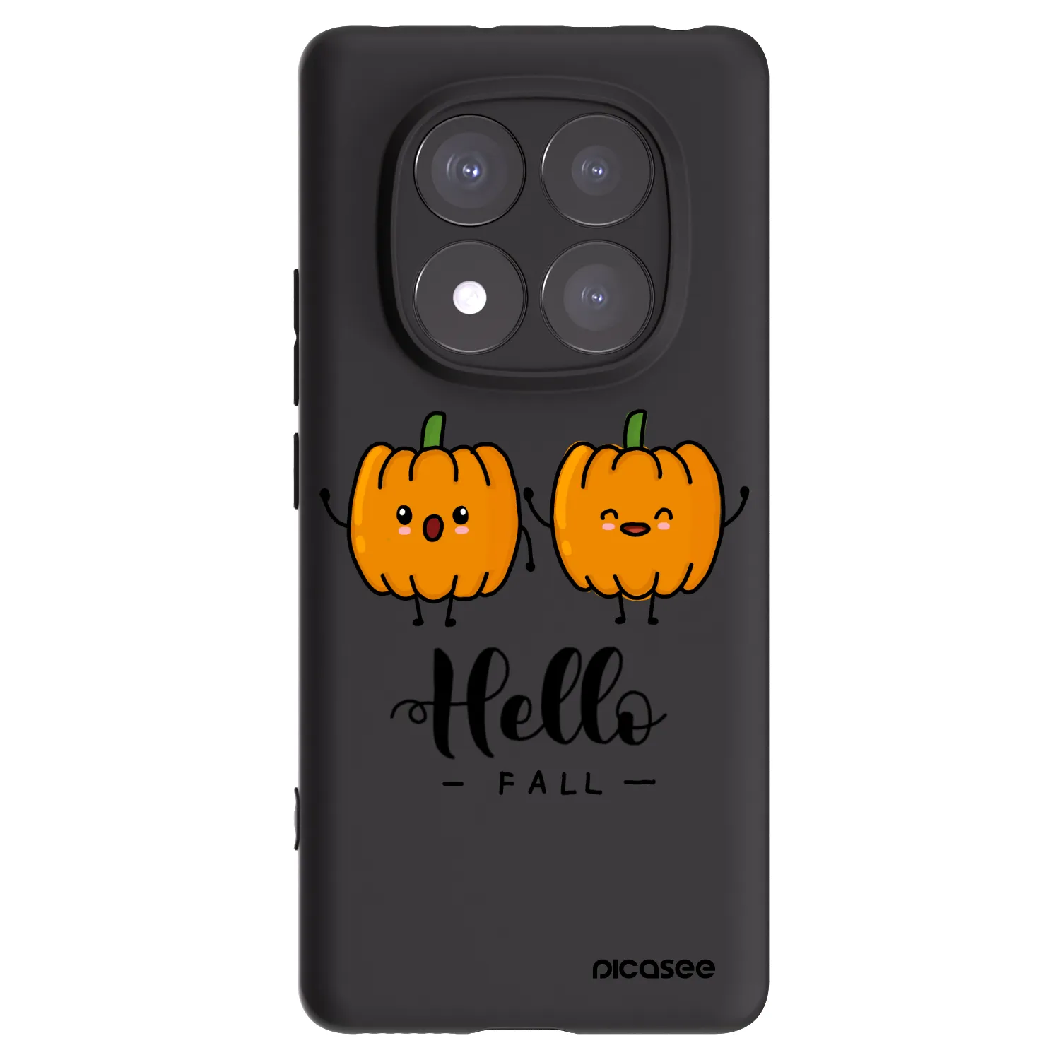 Picasee husă neagră din silicon pentru Xiaomi Redmi Note 14 Pro 5G - Hallo Fall