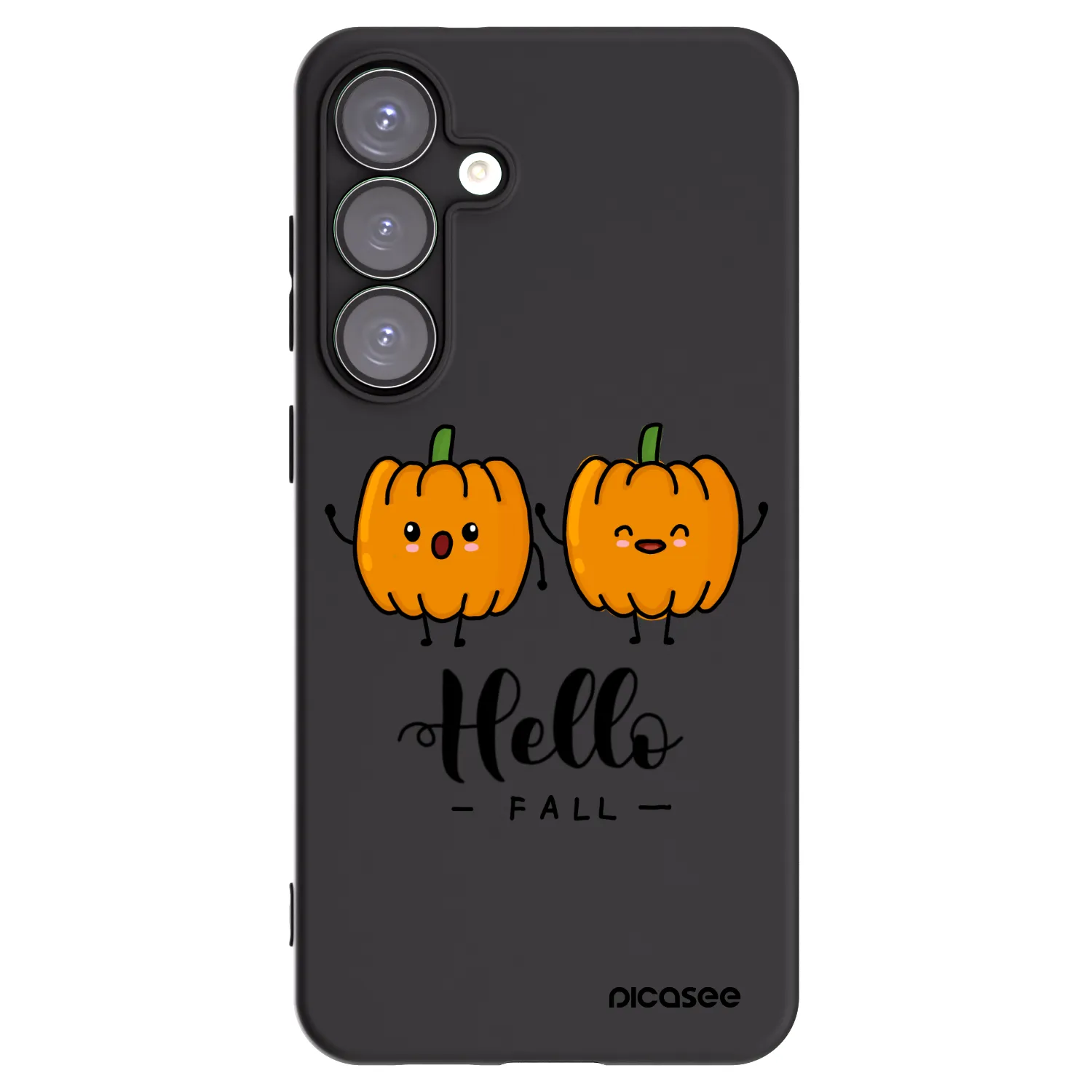 Picasee husă neagră din silicon pentru Samsung Galaxy S25+ 5G - Hallo Fall