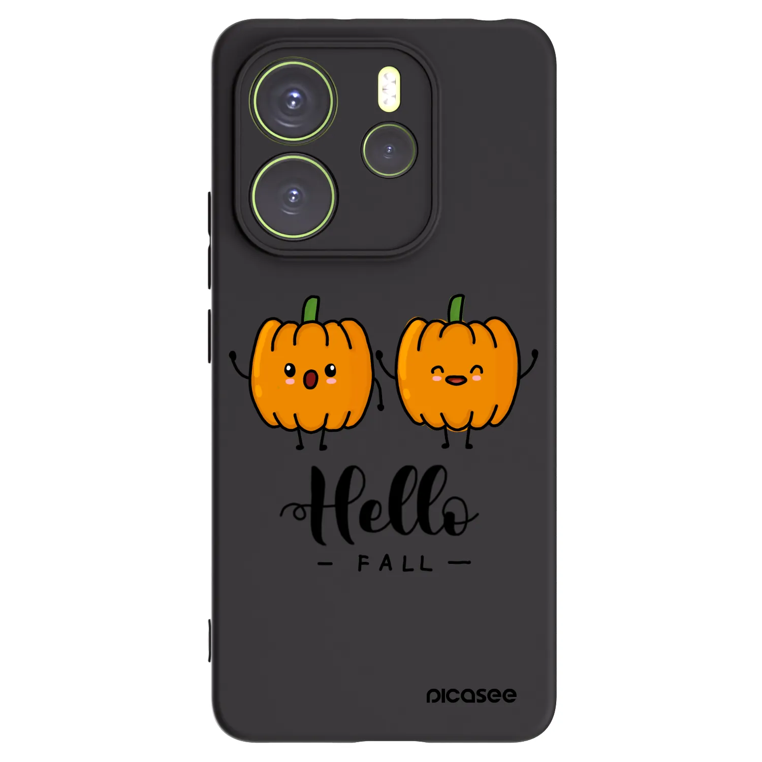 Picasee husă neagră din silicon pentru Xiaomi Redmi Note 14 4G - Hallo Fall